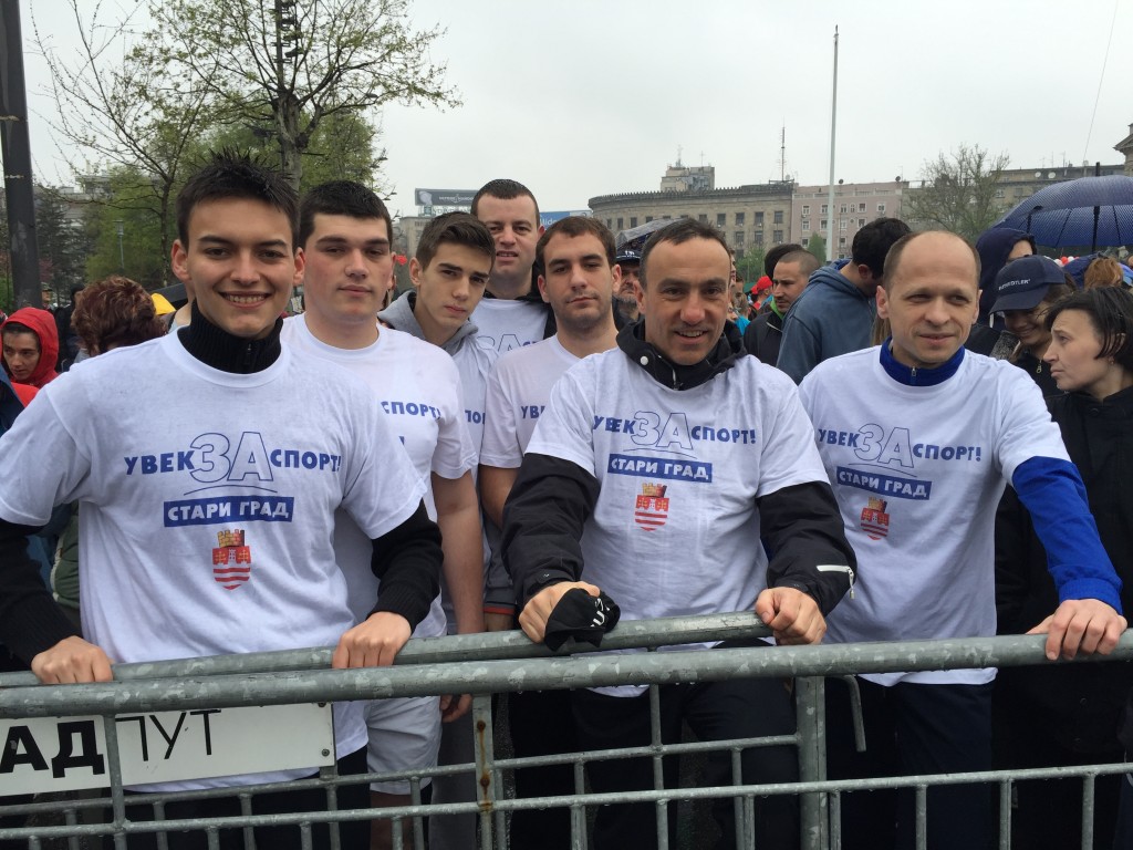 Petar Bojović na startu Trke zadovoljstva na Beogradskom maratonu
